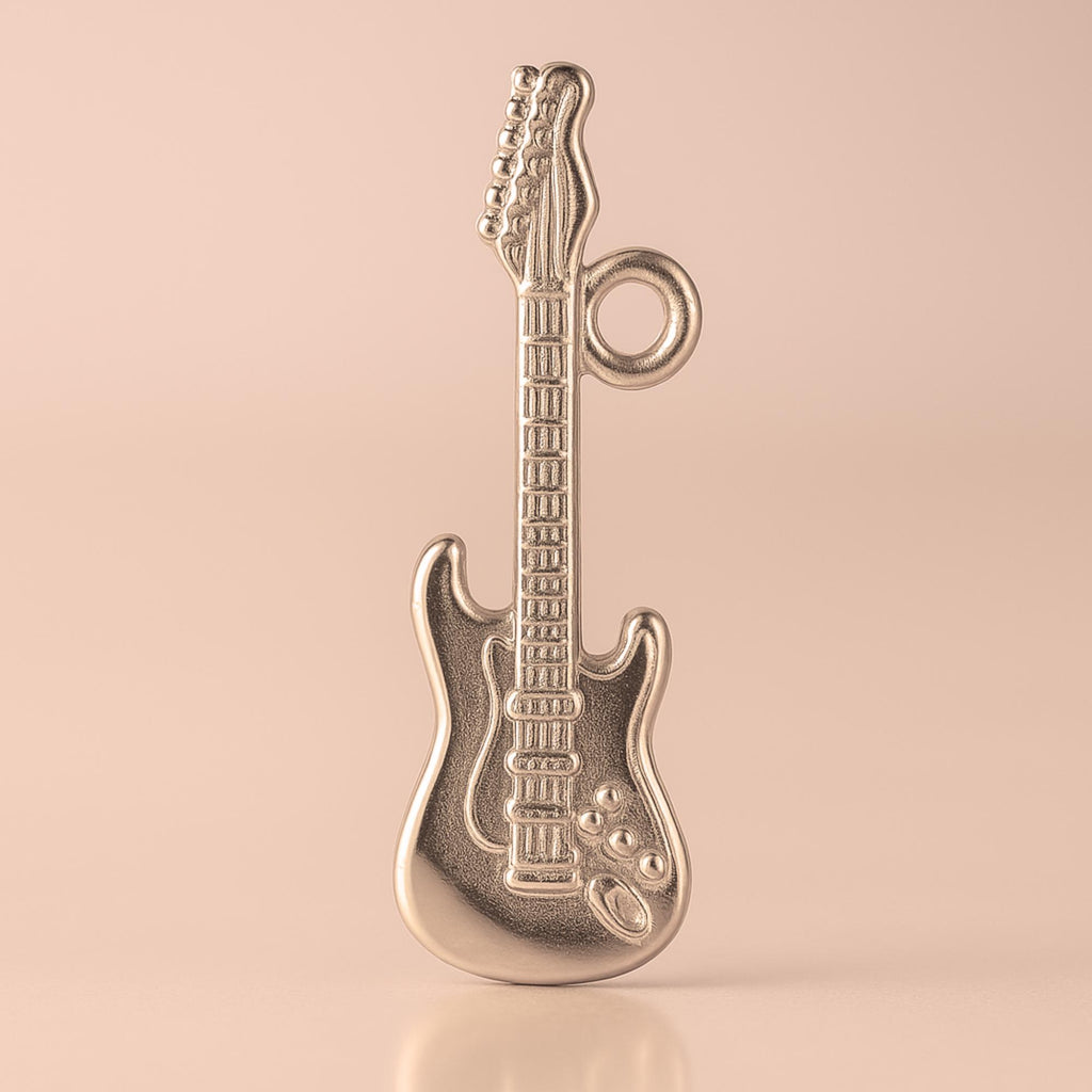 9ct Rose Gold - Tele Electric Guitar Charm