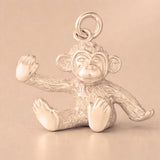 18ct Rose Gold - Baby Monkey Charm