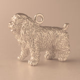 9ct Rose Gold - Curly Cocker Spaniel Dog Charm
