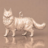 18ct Rose Gold - Norwegian Forest Cat Charm