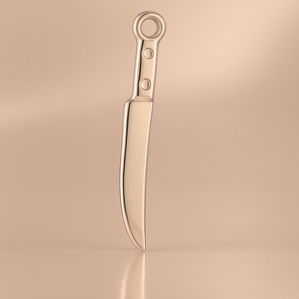 18ct Rose Gold - Chef's Knife Charm