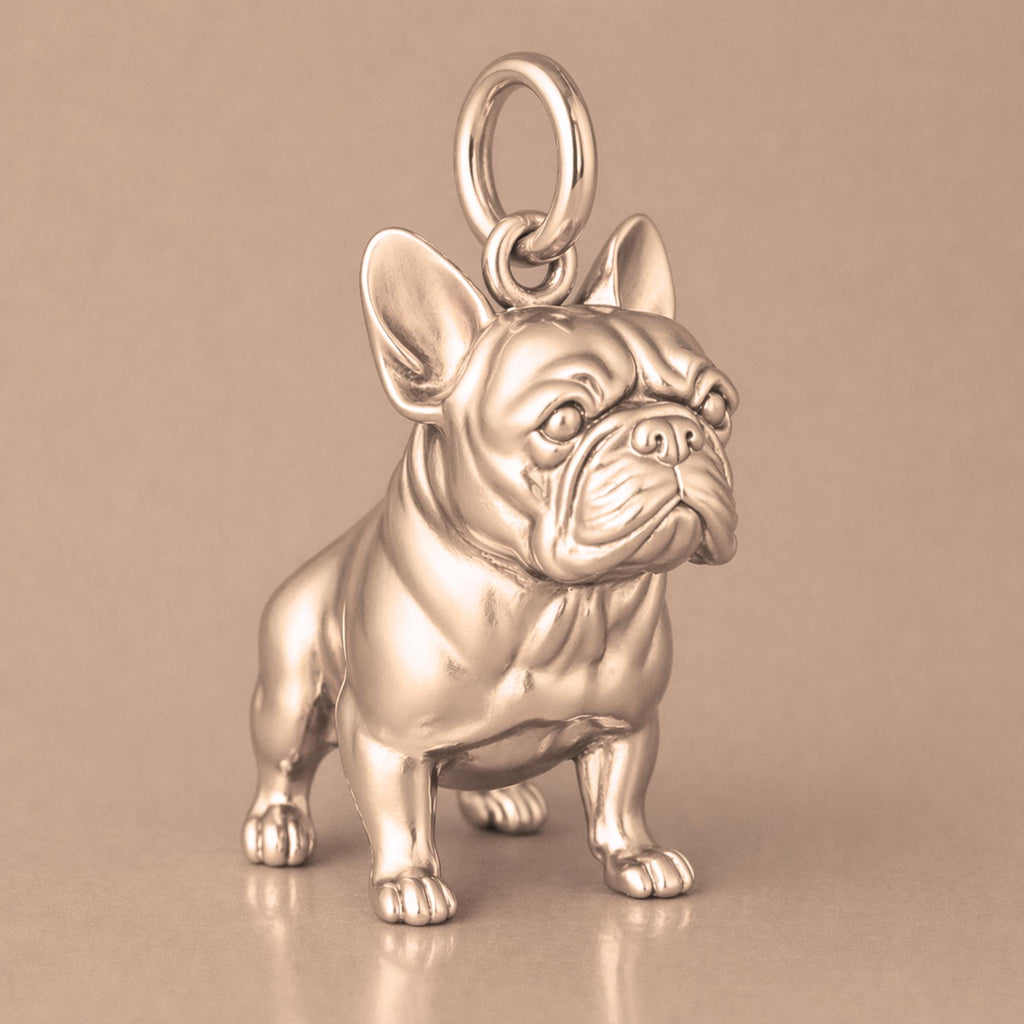 18ct Rose Gold - French Bulldog Charm