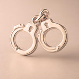 18ct Rose Gold - Classic Handcuffs Charm