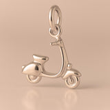 18ct Rose Gold - Vespa Motor Scooter Charm