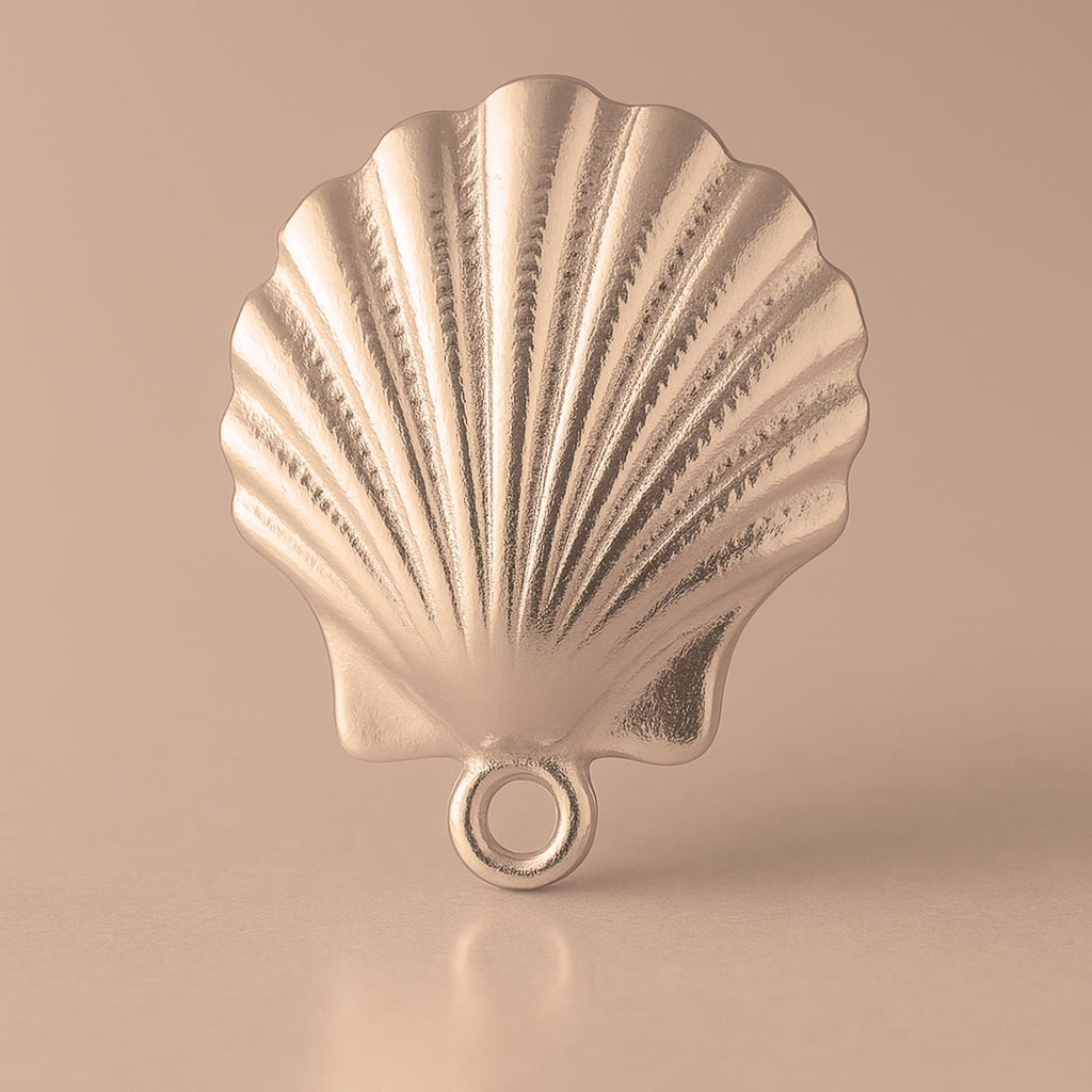 9ct Rose Gold - Scallop Seashell Charm