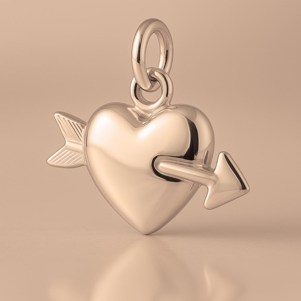 18ct Rose Gold - Cupid’s Heart Charm
