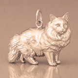 18ct Rose Gold - Ragdoll Cat Charm