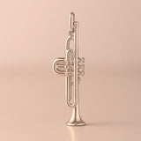 18ct Rose Gold - Tube Trumpet Charm