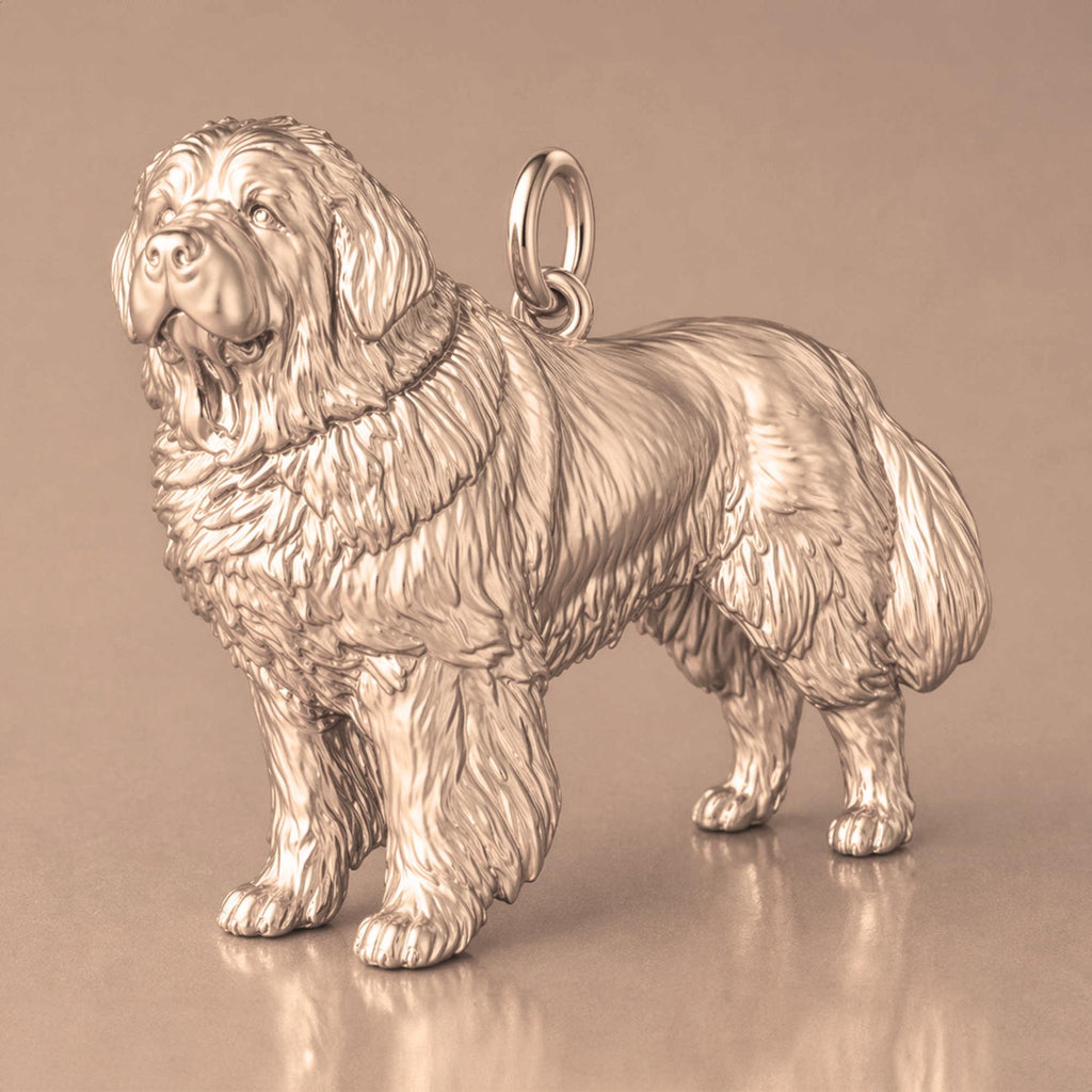 18ct Rose Gold - Newfoundland Dog Charm