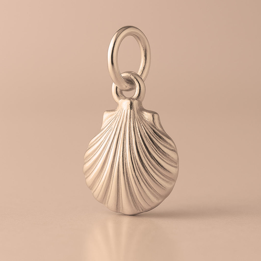 18ct Rose Gold - Clam Cockle Shell Charm