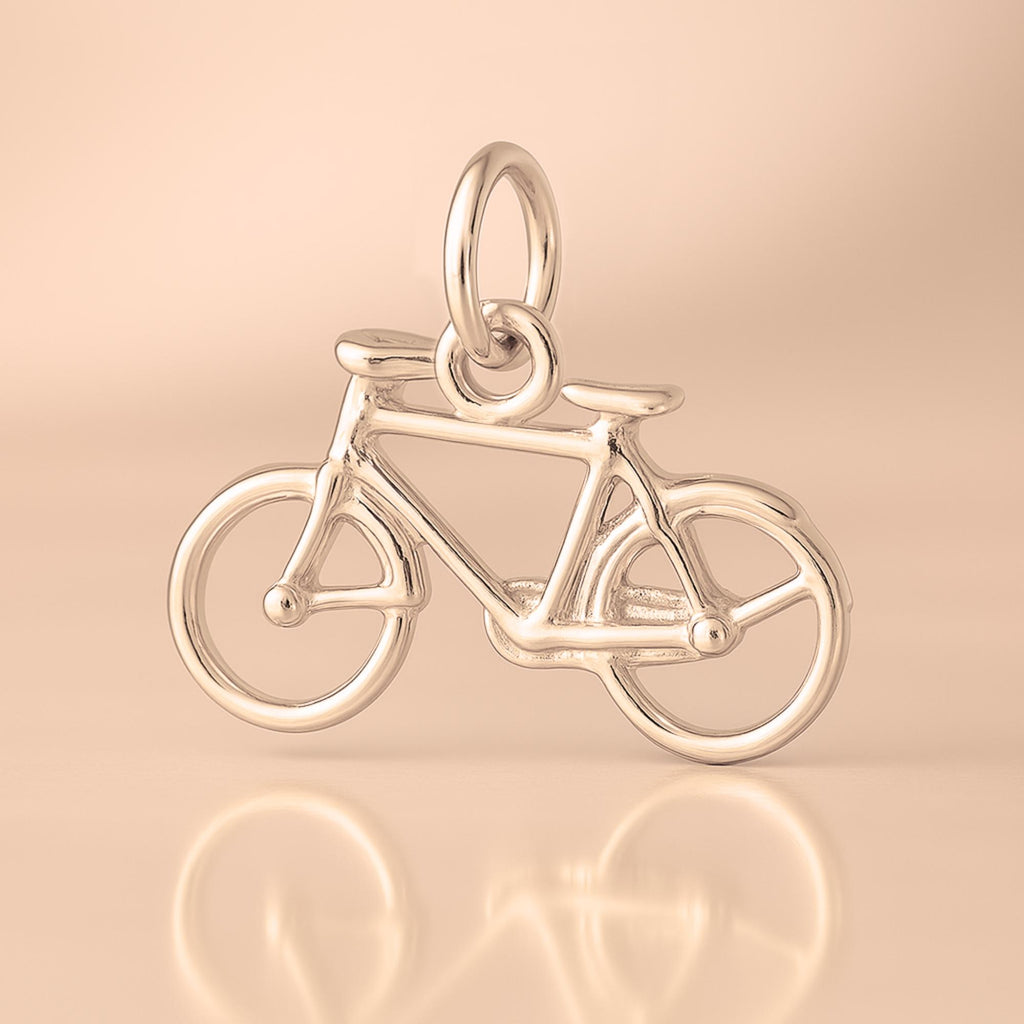 18ct Rose Gold - Classic Bicycle Charm