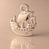 9ct Rose Gold - Pirate Ship Charm