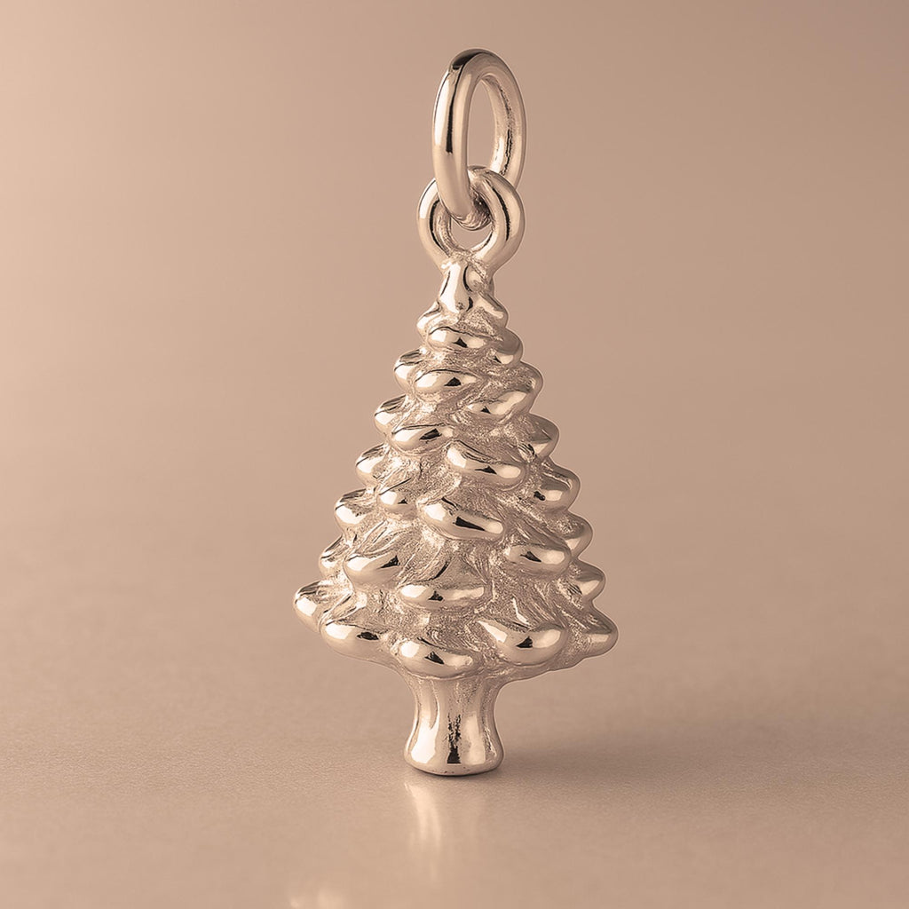 18ct Rose Gold - Classic Christmas Tree Charm