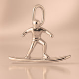 18ct Rose Gold - Resort Snowboarder Charm