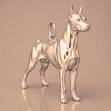 9ct Rose Gold - Doberman Pinscher Dog Charm