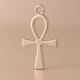 9ct Rose Gold - Slim Egyptian Ankh Charm