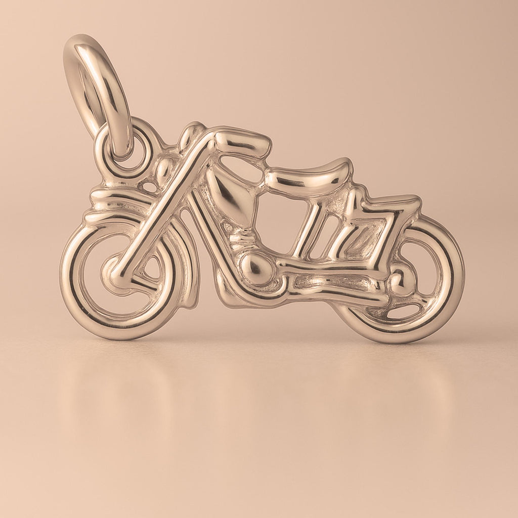 9ct Rose Gold - Vintage Motorbike Charm