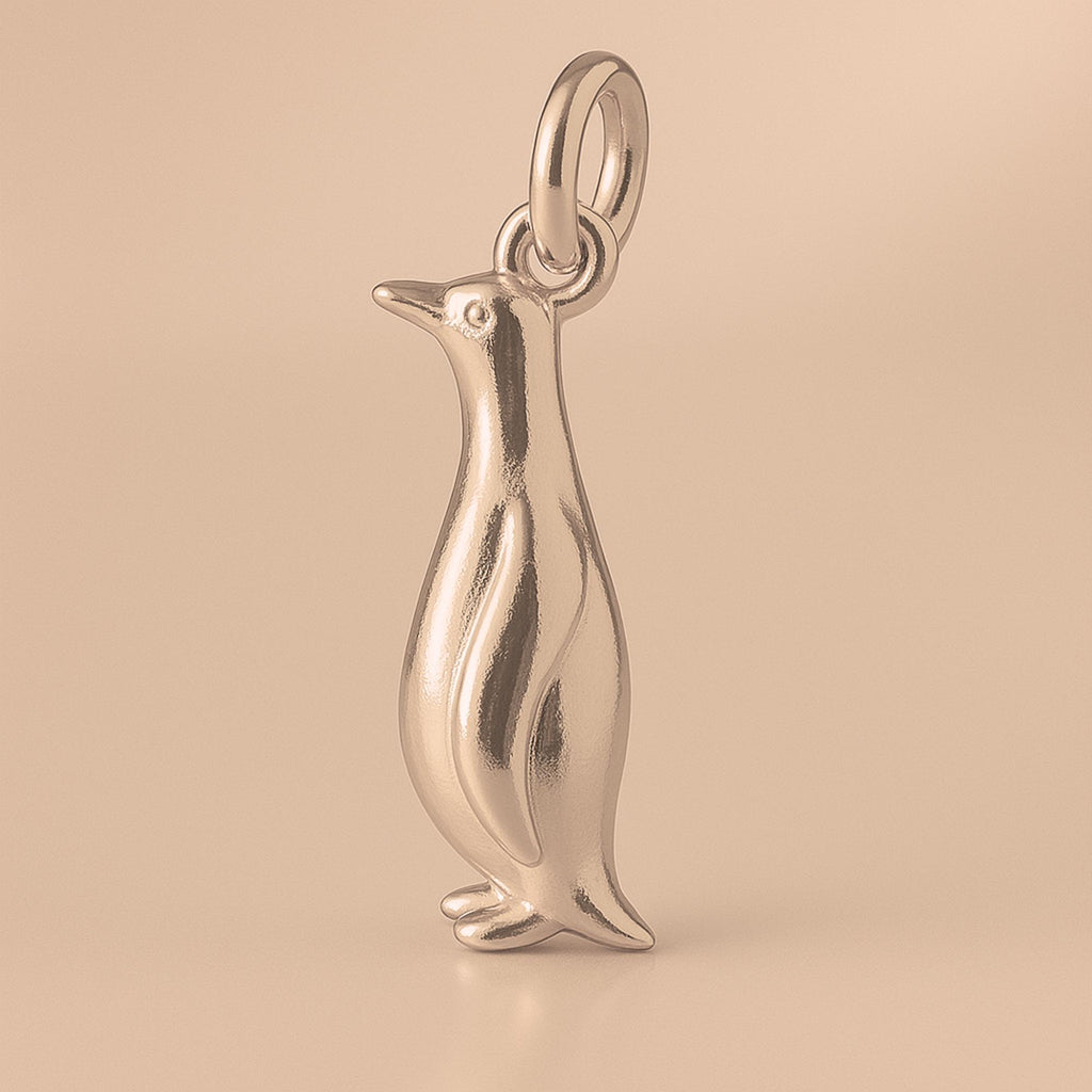 18ct Rose Gold - Emperor Penguin Charm