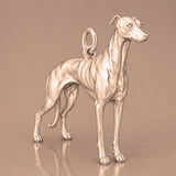 9ct Rose Gold - Whippet Dog Charm