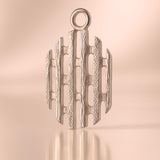 18ct Rose Gold - Openwork Grille Totem Charm