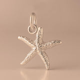 18ct Rose Gold - Starfish Sea Star Charm