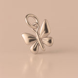 18ct Rose Gold - Garden Butterfly Charm