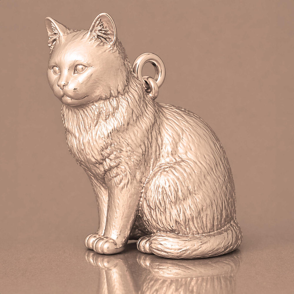 18ct Rose Gold - Birman Cat Charm