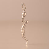 9ct Rose Gold - Basketball Slam Dunk Charm
