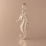 18ct Rose Gold - Classic Seahorse Charm