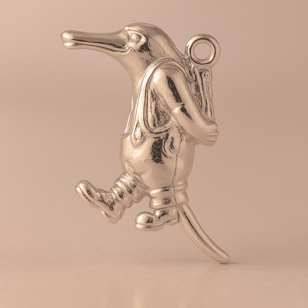 9ct Rose Gold - Platypus Student Charm