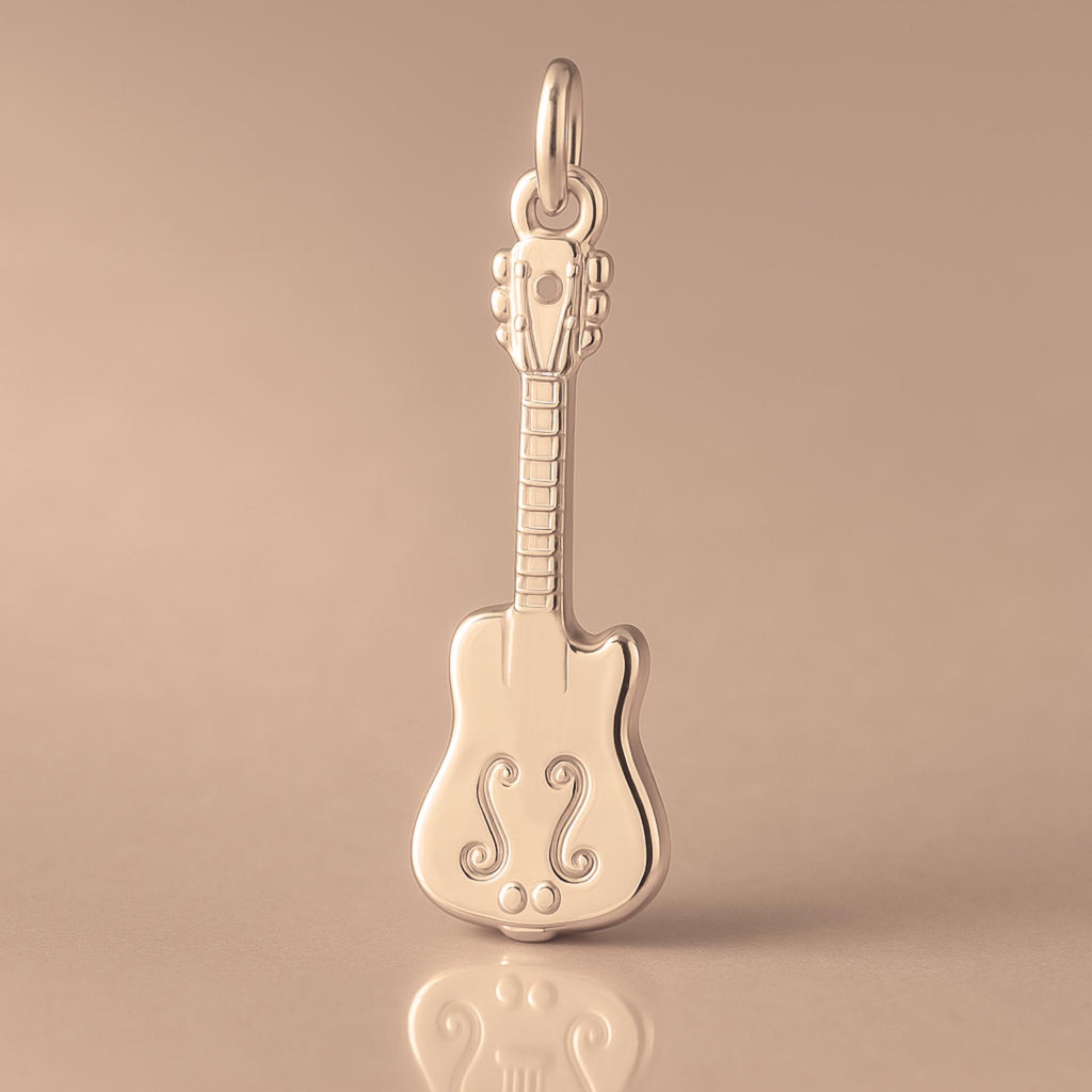 18ct Rose Gold - ES-335 Guitar Charm