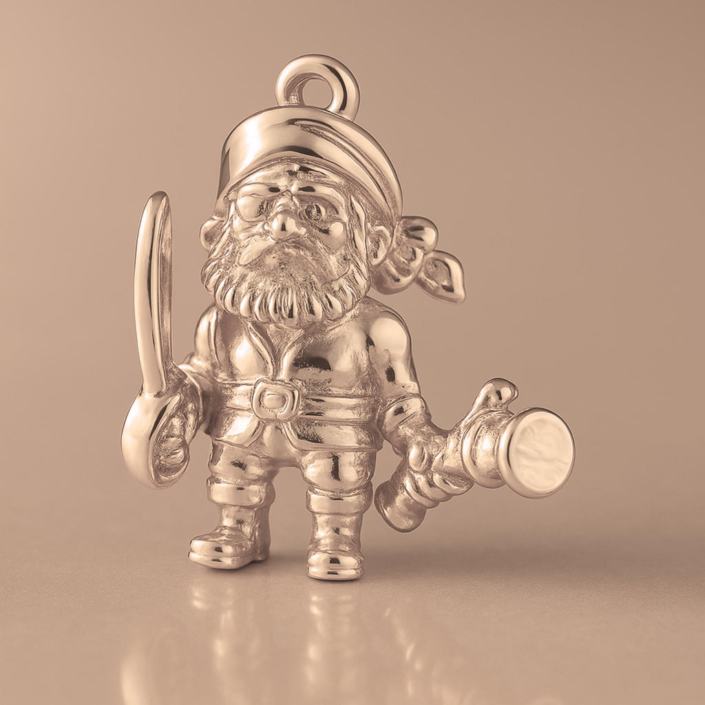 18ct Rose Gold - Pirate Buccaneer Charm