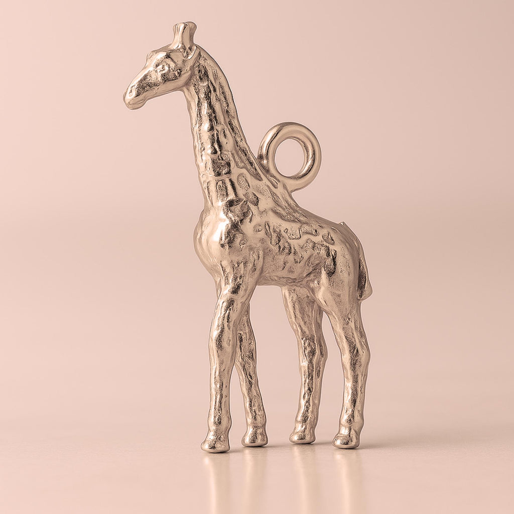 18ct Rose Gold - Nubian Giraffe Charm