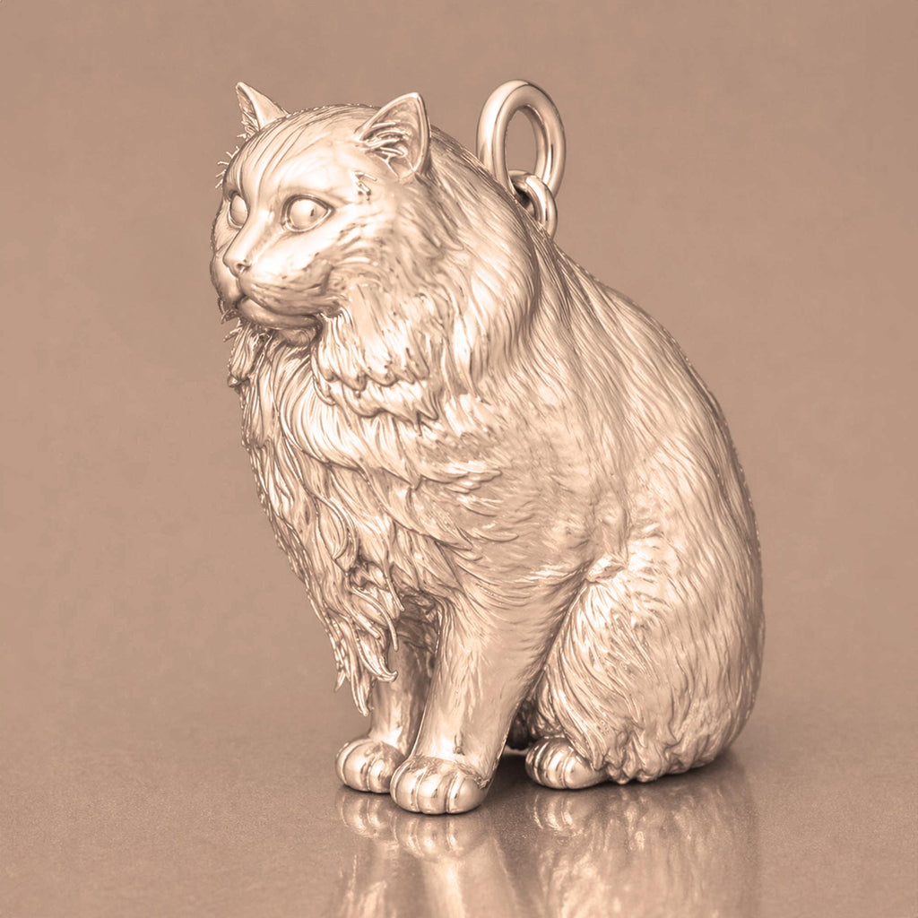 9ct Rose Gold - Himalayan Cat Charm
