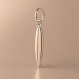 18ct Rose Gold - Shortboard Surfboard Charm