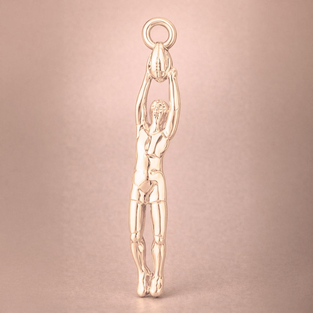 18ct Rose Gold - AFL player Charm