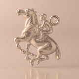 9ct Rose Gold - Horse and Jockey Charm