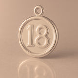 9ct Rose Gold - 18 Button Coin Charm
