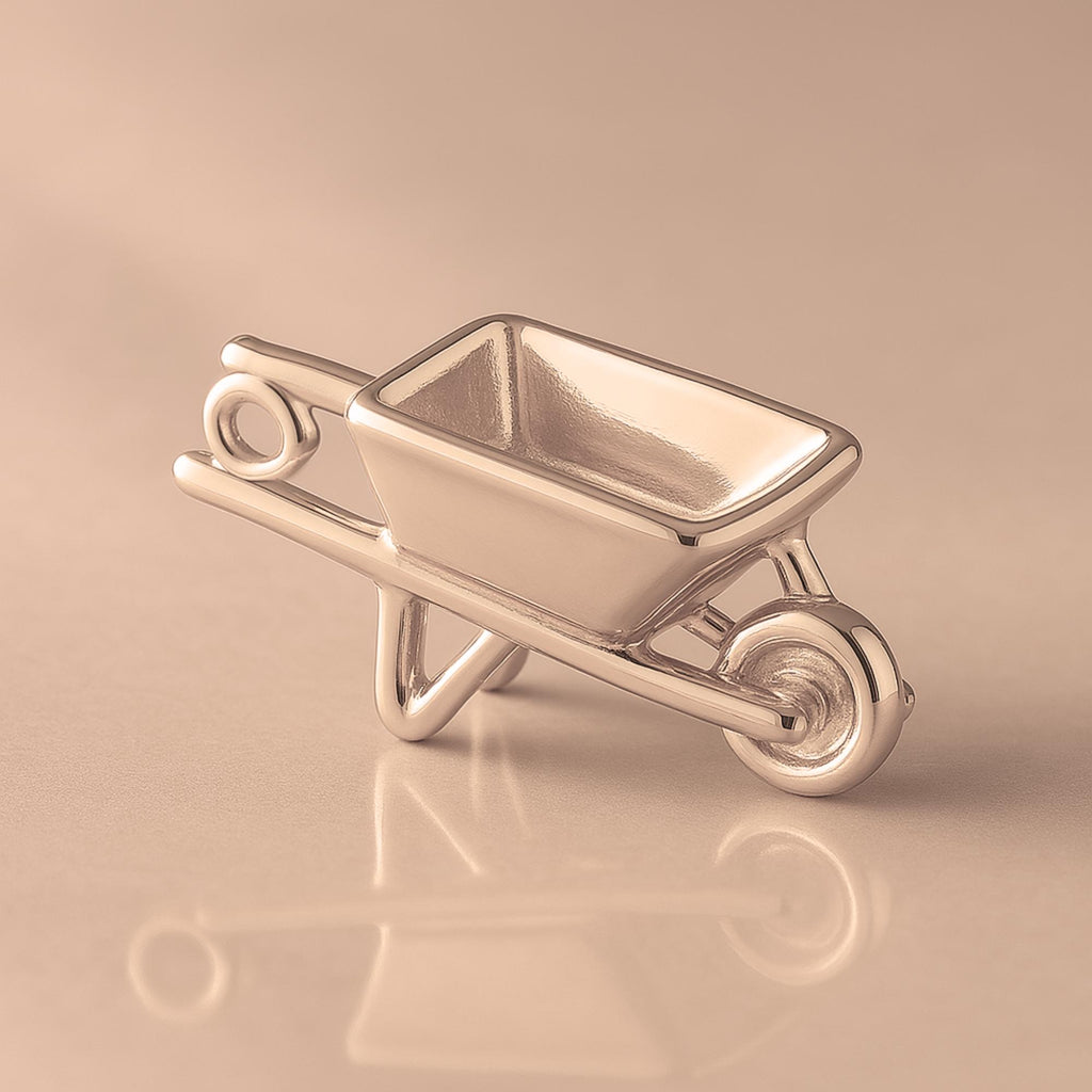 9ct Rose Gold - Harvest Wheelbarrow Charm