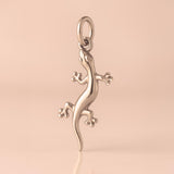 18ct Rose Gold - Forest Gecko Charm