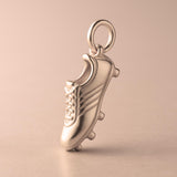 9ct Rose Gold - Studded Football Boot Charm