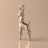 9ct Rose Gold - Silky Llama Charm