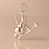 9ct Rose Gold - Flying Snowman Charm