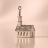 18ct Rose Gold - Steeple Church Charm