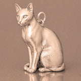18ct Rose Gold - Bombay Cat Charm