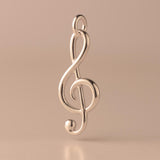 18ct Rose Gold - Bold Treble Clef Charm