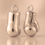 9ct Rose Gold - Lace-Up Boxing Gloves Charm