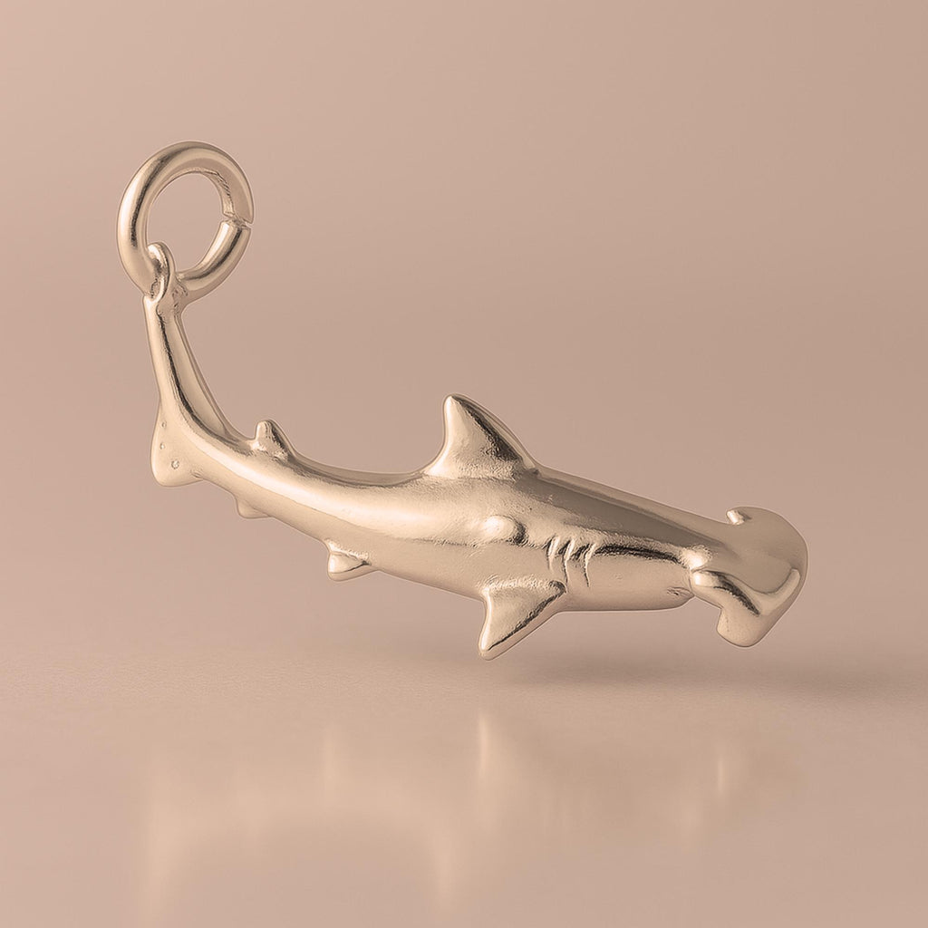 18ct Rose Gold - Hammerhead Shark Charm
