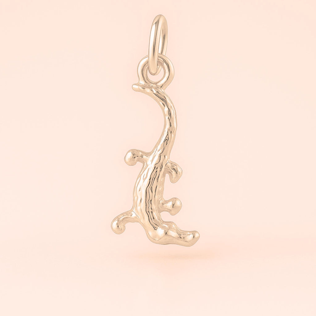 18ct Rose Gold - Saltwater Crocodile Charm