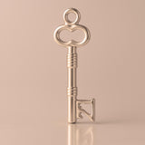 18ct Rose Gold - Ribbed 21 Castle Key Charm